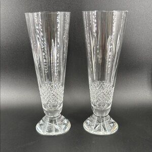 Waterford crystal Glenmede Pilsner glasses pair